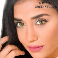 Bella Contact Lens Natural Green Yellow. 
