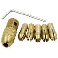 Small Drill Chuck Set 5mm Set 0.5-3.0mm drill collet for 775 DC Motor (only drill chuck). 