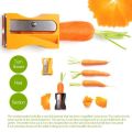 2PCS Color Random Vegetable Carrot Cucumber Sharpener Peeler Kitchen Tool Thin Slicer Curl Slicer.