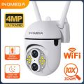 INQMEGA 4MP Dual-Lens WiFi Surveillance Outdoor Waterproof Camera 10X Digital Zoom Security CCTV Camera Full Color Night Vision. 