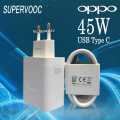 Oppo Super VOOC 45W for Fast Charging with TYPE C Cable. 