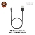Noise ColorFit Pro 4 Alpha Magnetic Charging Cable 2 Pin High Quality USB Charger Cable USB Charging Cable Dock Bracelet Charger for Noise ColorFit Pro 4 Alpha Smart Watch. 