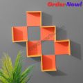 L shape Wall Shelf Self Adhesive Punch Free Wall Decor (10/8/6 Pcs 1 Set Stand ) Waterproof Premium Quality.. 