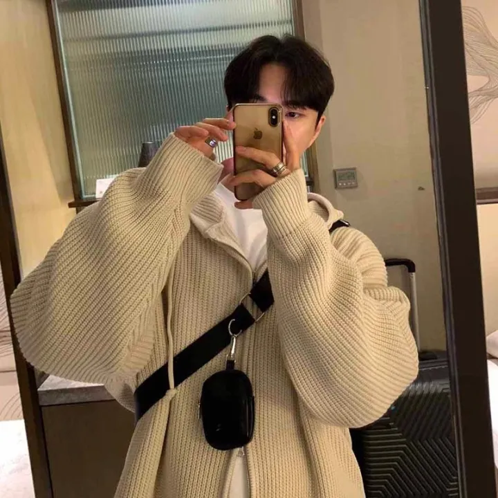 Winter%20Clothing%20Men's%20Luxury%20Knitted%20Hooded%20Zipper%20Cardigan%20Sweater%20Long%20Sleeve%20Solid%20Color%20Hoodie%20Korean%20Popular%20Knitwear%20BunnyGarden%20-%20Image%205