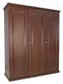 A- 6542 3 Shutter Crown Almirah - Glass Add Chocolate Clour - Wardrobe. 