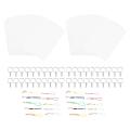 Shrink Plastic Sheet Sheets Shrinky Dink Paper Kit with Clear Heat Shrinky Art Film Dinks Paper Keychains Replacement Parts Accessories. 