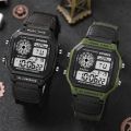 SYNOKE Men's Digital Watch Led Waterproof Man Nylon Watches Luxury Sports Male Wristwatches Big Alarm Clock Relojes Deportivos. 