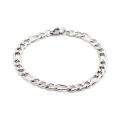 3-5mm Width Waterproof Stainless Steel New Punk Figaro Link Chain Basic Women Bracelet For Hip Hop Bangle Jewelry Gifts.