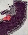 Georgette Saree for Women All Season Georgette Fabric Stylish Elegant Saree Saree with unstitched Blouse in Multicolor. 