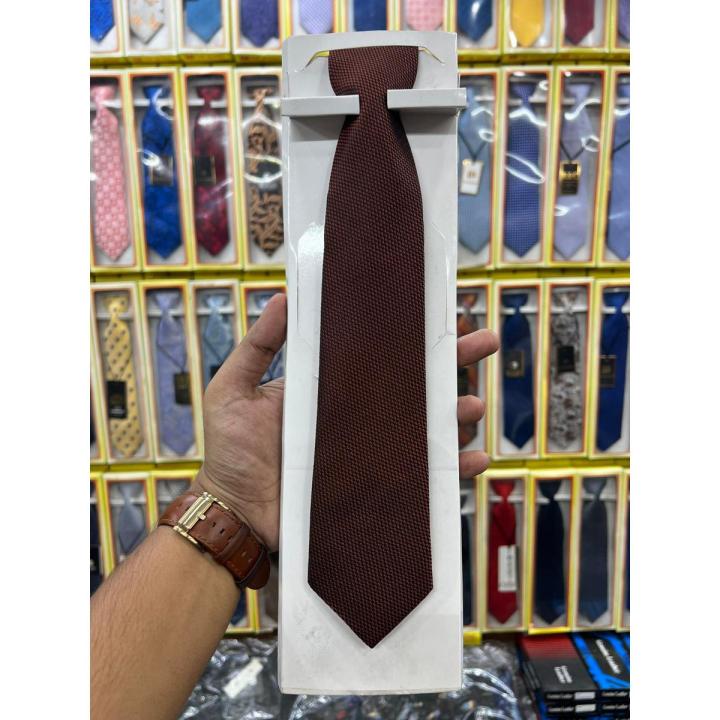 Brown Formal Neck Tie For Men