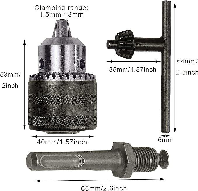 Rotary%20Hammer%20Drill%20Chuck%20Adapter%201.5-13mm%201/2"%2020UNF%20Thread%20With%20SDS%20Plus%20Quick%20Change%20Drill%20Chuck%20Adapter%20SDS%20Plus%20Shank%20With%20Wrench%20Chuck%20Key%20Drills%20&%20Drivers%20-%20Image%203
