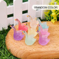 1/5/10Pcs Cute Mini Resin Luminous Tiny Swan Bulk Glow in The Dark Miniature Swan For DIY Garden Landscape Dollhouse Ornament Potted Home Decorations. 