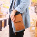 Women Bag Touch Screen Cell Phone Purse Smartphone Wallet Leather Shoulder Strap Handbag. 