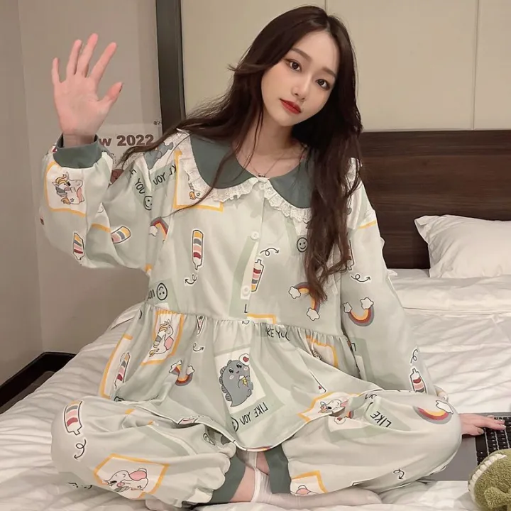 100%25Cotton%20Pajamas%20for%20Pregnant%20Women%20Spring%20and%20Autumn%20Confinement%20Clothing%20Postpartum%20Maternal%20Feeding%20Nursing%20Wear%20Summer%20and%20Autumn%20Homewear%20Suit%20-%20Image%209