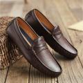 New Brown Color Artificial Leather Loafer Shoes for Men By younus Shoes. 