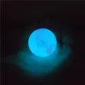 【happy one】Hot Selling 35MM Blue Quartz Crystal Sphere Ball Glow In The Dark Stone #NN25. 