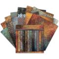6 Inches Vintage Texture  Paper Kraft Card Journaling Hand Account DIY Scrapbooking Handbook Material Paper Card Making Background Paper. 
