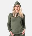 Leafletic Premium Ladies Comfort Adjustable Cropped Hoodie. 