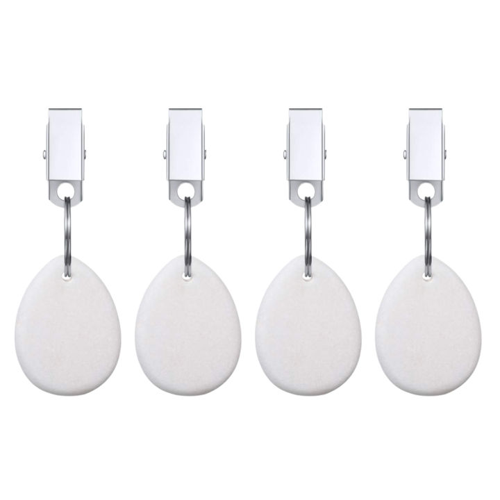 4PCS%20Tablecloth%20Weights%20Outdoor%20Table%20Cloth%20Weights%20Teardrop%20Shape%20Pendant%20Stones%20with%20Metal%20Clips%20Marble%20Table%20Cover%20Weights%20-%20Image%207