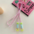 Mobile Long Lanyard Cross-body Shoulder Straps Keychain Key Ring Braided Rope Anti-lost Long Chain Accessories.
