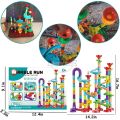 Marble Run Race Track Building Blocks Kids 3D Maze Ball Roll Toy DIY Marble Run Race Coaster Set 80/105/109/133pc Christmas Gift. 