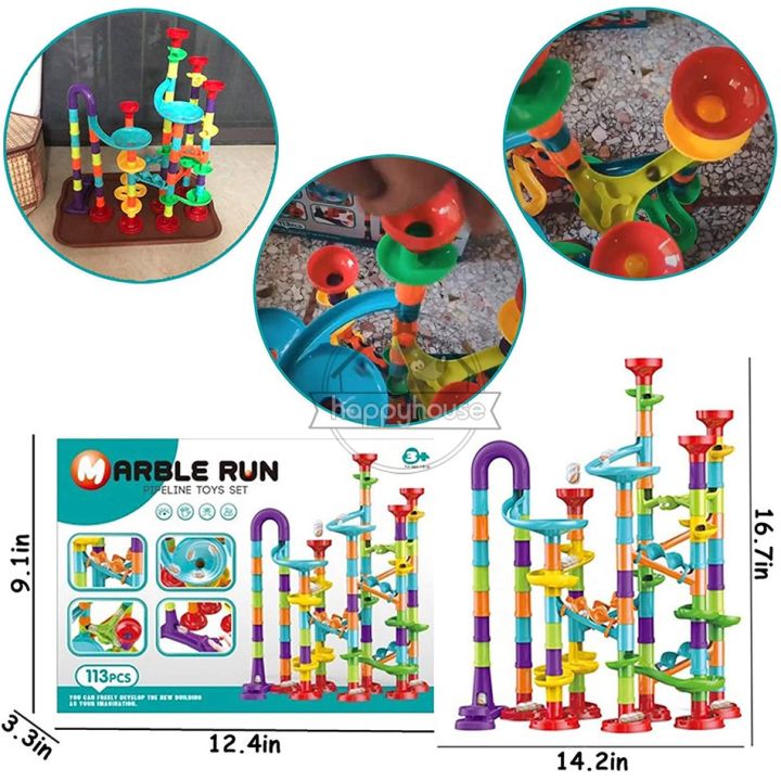 Marble%20Run%20Race%20Track%20Building%20Blocks%20Kids%203D%20Maze%20Ball%20Roll%20Toy%20DIY%20Marble%20Run%20Race%20Coaster%20Set%2080/105/109/133pc%20Christmas%20Gift%20-%20Image%205