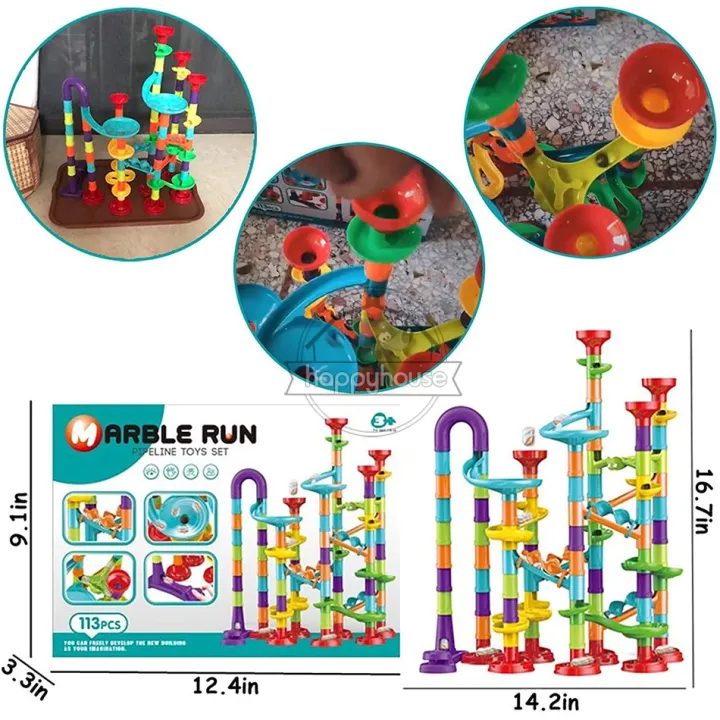 Marble%20Run%20Race%20Track%20Building%20Blocks%20Kids%203D%20Maze%20Ball%20Roll%20Toy%20DIY%20Marble%20Run%20Race%20Coaster%20Set%2080/105/109/133pc%20Christmas%20Gift%20-%20Image%205