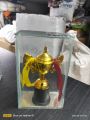 Golden Trophy – 6 Inch (With Glass Cover). 