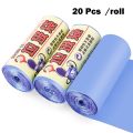 1Roll /20pcs Mini Disposable Plastic Small Garbage Bag Trash Bags Household Garbage Bags Cleaning Waste Bag Storage Garbage Bags. 