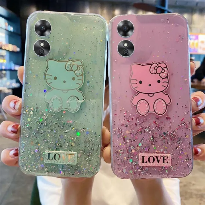 Phone%20Case%20For%20OPPO%20A17%20Back%20Cover%20Shiny%20Ring%20Case%20Glitter%20Soft%20Transparent%20Hello%20Kitty%20Cases%20for%20OPPO%20A17%20Back%20Cover%20Stars%20Moon%20Girls%20-%20Image%202