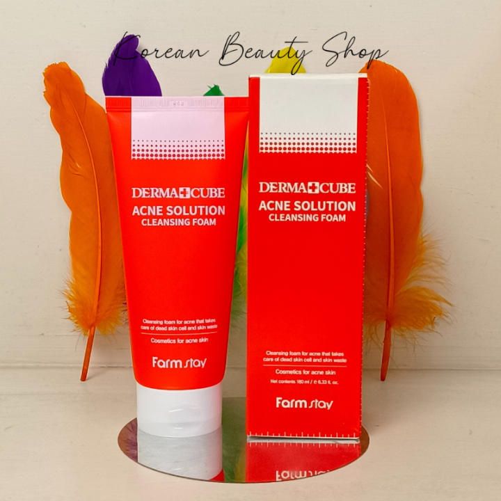 Farm Stay Dermacube Acne Solution Cleansing Foam | Daraz.com.bd