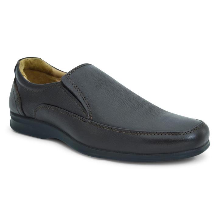 Zone Slip-On Formal Shoe In Black By Bata