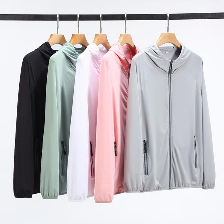 UPF 50+ UV Sun Protection Clothing Men Hoodie Windbreaker Breathable Ultrathin Sunscreen Jacket Outdoor Fishing Running Jacket