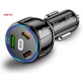 90W Car Charger 3 Port PD Fast Charging.