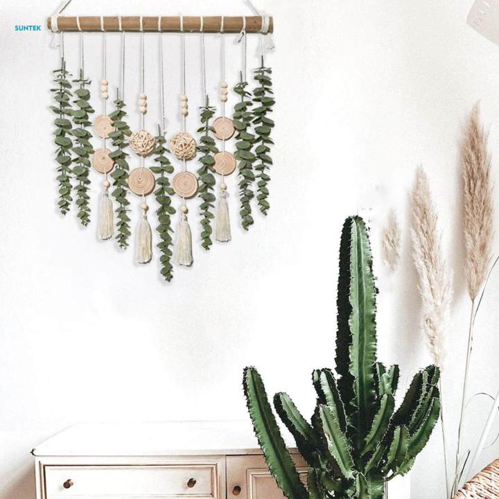 Artificial%20Eucalyptus%20Wall%20Hanging%20Decor%20Boho%20Wall%20Decor%20for%20Hallway%20Bedroom%20-%20Image%204