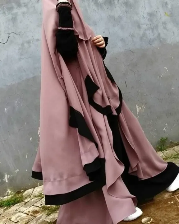 High-Quality%20Stylish%20Hijab%20Niqab%20Khimar%20Borka%20Set%20-%20Dubai%20Charry%20Fabric%20in%20Milk%20Coffee%20Color,%20Elegant%20Choice%20-%20Easy%20to%20maintain%20-%20Image%203