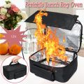 Portable Food Warmers Electric Heater Lunch Box Mini Oven 12V Car Power Black. 