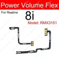 1 Set For Realme 8 8 Pro 8i 8S 4G 5G Power Volume Flex Cable Side Switch Volume Button On OFF Power Key Flex Ribbon Parts. 