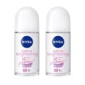 International Germany product Deodorant Roll on NIVEA extra brightening used for male/female - 50 ml. 