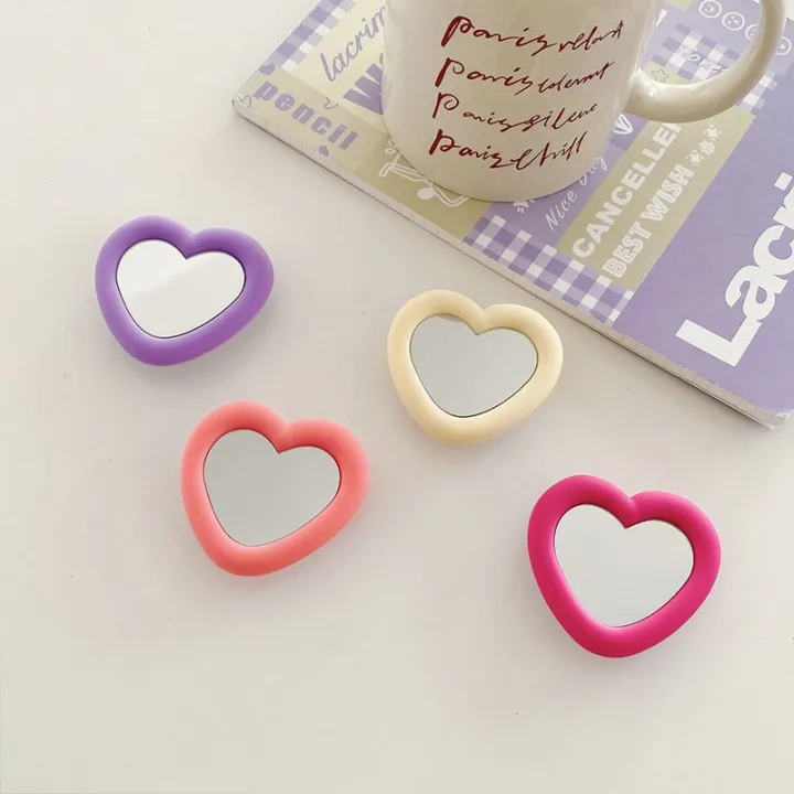 Korea%20Ins%20Cute%20Love%20Heart%20Mirror%20Lazy%20Griptok%20Bracket%20For%20iPhone%2014%20Plus%20Accessories%20Grip%20Tok%20Silicone%20Phone%20Holder%20Ring%20Stand%20-%20Image%203