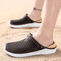 Men Women Sandals Hole Shoes Home Slippers Summer Hollow Out Beach Flat Shoes Comfort Outdoor Slides Slip on Footwear. 