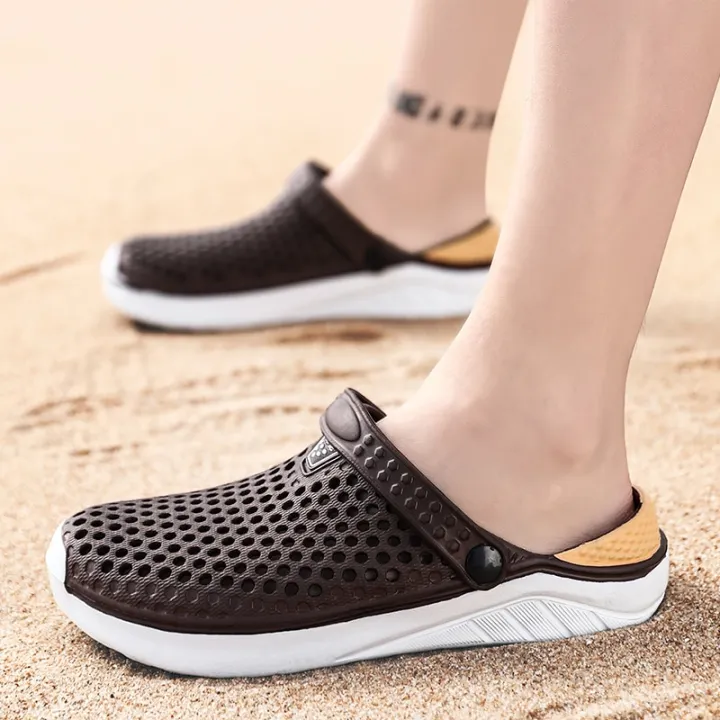 Men%20Women%20Sandals%20Hole%20Shoes%20Home%20Slippers%20Summer%20Hollow%20Out%20Beach%20Flat%20Shoes%20Comfort%20Outdoor%20Slides%20Slip%20on%20Footwear%20-%20Image%203