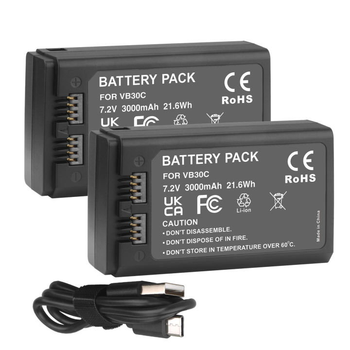 3000mAh For GODOX VB30 Speedlight Flash Lithium Battery for Godox V1PRO V1 PRO Camera Speedlite Flash