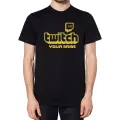 Personalised Twitch Tv Gaming Men T-Shirt Huikoo High Quality 100% Cotton Stream Live Viral Fans Tee Unisex Fathers Day Kid Gift. 