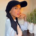 Baseball Hat Cap Hijab Shawl Simple Fabric Turban Summer Breathable Muslim Headscarf Hijab Cap For Women Men. 