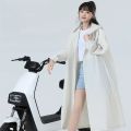 Adult Raincoat Hooded One-piece Long Raincoat Reusable Poncho Outdoor Rainwear For Women And Men Transparent Waterproof Poncho.