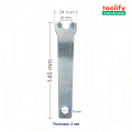 Angle Grinder Spanner Pin Wrench - Hex Lock Nut - Power Tool Arbors - toolify. 