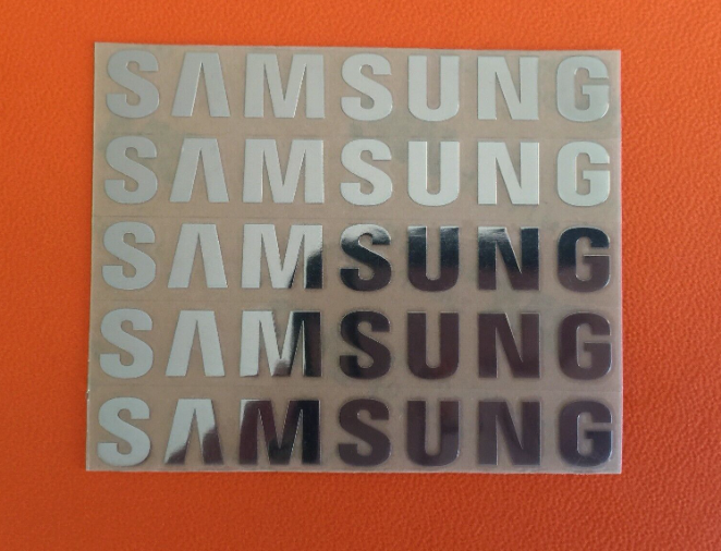 5 pcs Sticker for SAMSUNG Label Aufkleber Badge Logo 30mm x 6mm