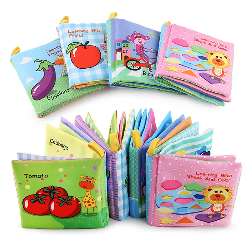 Baby Kids Early Learning Cloth Books Toys Baby Book Cloth