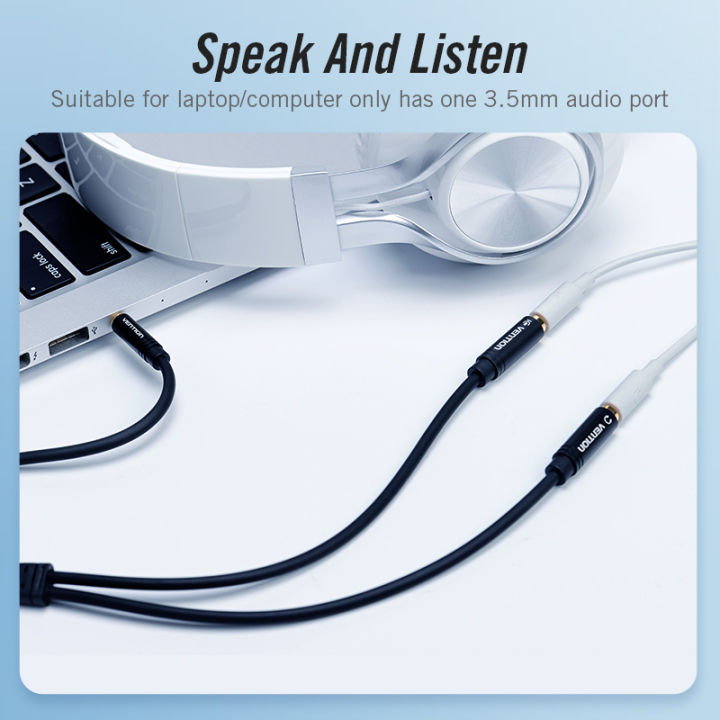 Vention%203.5mm%20Jack%20Splitter%20for%20Audio%20and%20Mic%20Earphone%20Extension%20Cable%20Trrs%20AUX%20for%20Headphone%20Microphone%20Speaker%20Headset%203.5mm%20Male%20to%202%20Female%20Y%20Splitter%20Cord%20-%20Image%205